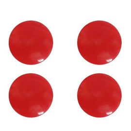 MEELYHOMEZQA 4Pcs Race Number Magnetic Race Bib Holders Running Fix Clips Number Belt Cloth Buckle Triathlon Run Cycling, Diameter 18mm, Red