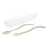 Richell Tri Soft Baby Food Spoon Set (Case Included) 1