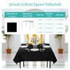 Personalize Pro 1 Pack Black Square Table Cloth 70 ×