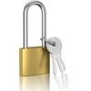 Key Locks, Shackle Length 2.63in, Long Shackle Padlocks with Keys,