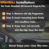 MEMOEO Sunvisor Clip 2Pcs 74437 Compatible with Honda 1998-2003 Accord,1996-2011
