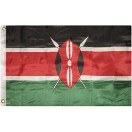 Trade Winds 2x3 Kenya Kenyan Flag 2'x3' House Banner Grommets Premium Fade Resistant