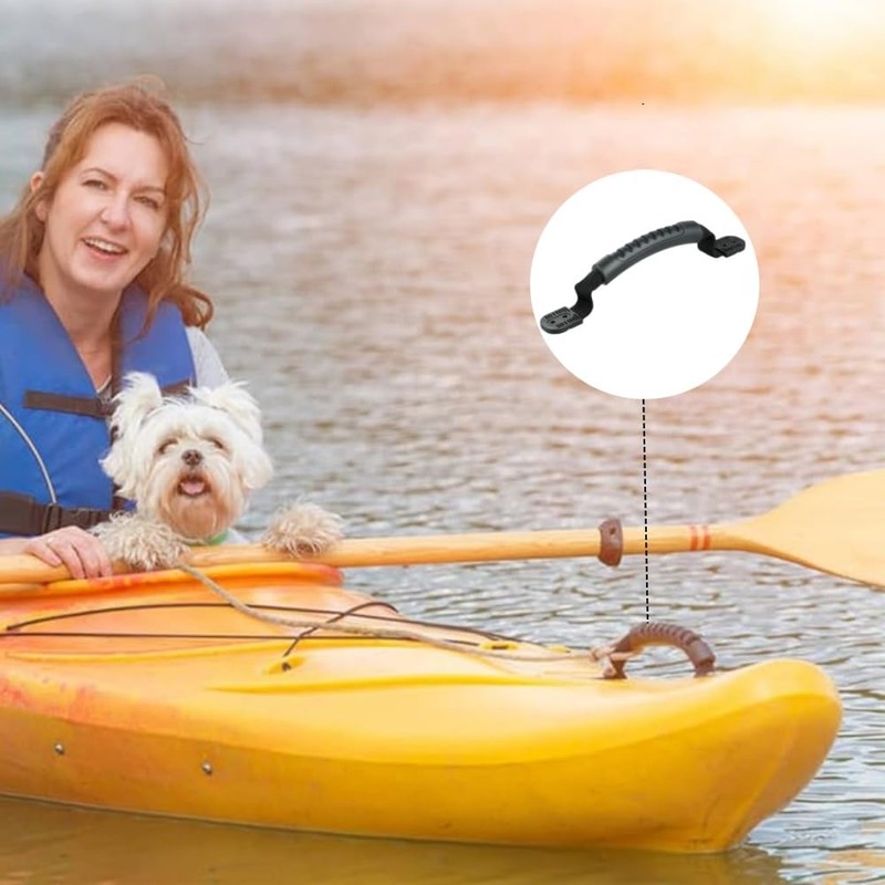 2 Pack Durable Side Mount Kayak Handles, Kayak Molded Webbing