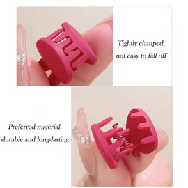 1 Can of 50 Colourful Love Shape Hair Clips - Anti-Slip Hair Accessories for Women, Curly/Straight/Wavy Hair, Mixed Colours (Mixed color, Rabbit shape)