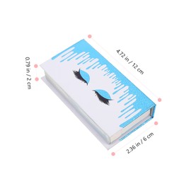 FOMIYES 2pcs Portable Eyelash Storage Case with Elegant Design Rectangular Paper Packaging for False Eyelashes Makeup Lovers Keeps Lashes Safe and Organized Style
