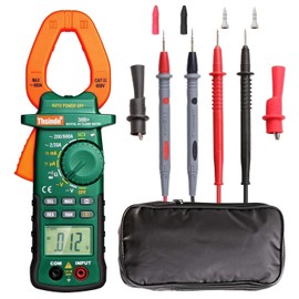 Digital Clamp Meter 2000 Counts, Multimeter Amp Meter with Storage Bag AC/DC Volt AC/DC Current Ohm Diode Resistance Test Voltage Tester