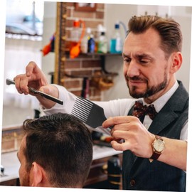 Baluue 4pcs Afro Hair Styling Comb Wide Tooth Hair Picks for Men Professional Hairdressing Tools Includes Fist Soft Tooth Combs