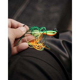 Rapala - Rap -v Piked Bladed Jig Plumb Fishing Bait - Lure Fresh Water Flow - Variable Swimming Depth - Size 10 cm / 17g - Made in Estonia - Fire Tiger