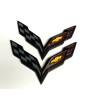 GM For 2014-2019 Corvette C7 Black Front & Rear Set