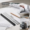Architectural Scale Ruler 12 Inch: 2-Pack 12" Aluminum Triangle Ruler