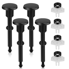 4 Set Tub Spout Diverter Repair Kit for Tub Spout Replacement with O-Ring & Gasket, Diverter Repair Kit-Tub Faucet Repair Replacement Parts for Broken or Leaking Repairs(Black)