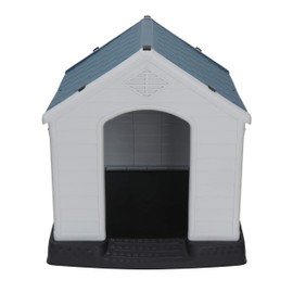 ZenStyle Dog House Medium/Small Pet Kennel Waterproof & Ventilate Shed with Air Vents & Elevated Floor for Outdoor & Indoor