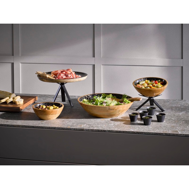 APS Mango 1050 Bowl Mango Wood Epoxy Resin Coating Inside,