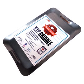 Rocky Mountain Cookware Master Chef 12 Gauge Steel Camping Griddle, 10" x 16", Metal