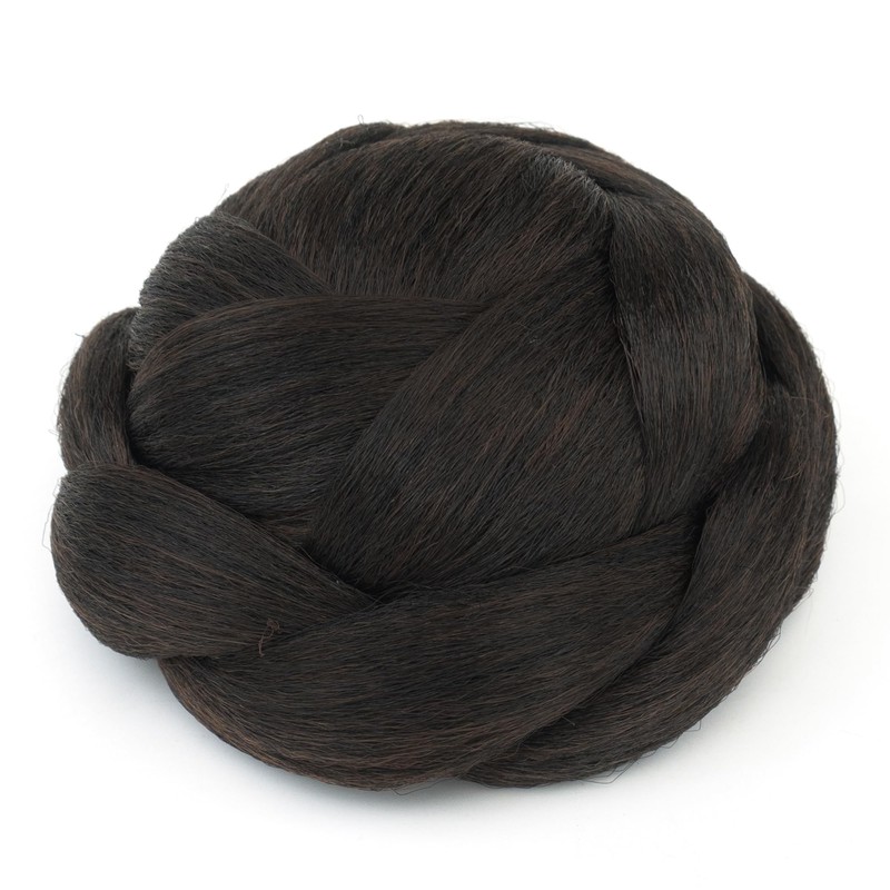 IMISSU Mittelgroße Sofort-Hochsteckfrisur Perücke geflochtenes Haar Dutt Chignon für Tänzer