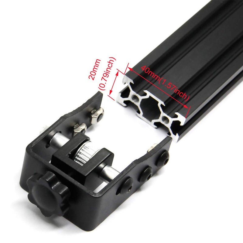 Befenybay - Tensor de cinturón para Creality Ender-3 CR-10, Negro,