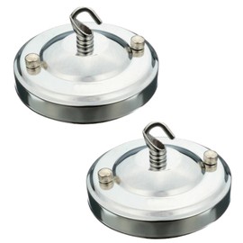 LEDSone 2 Piece Ceiling Rose Ceiling Hooks for Pendant Light Vintage Chandelier 108mm Ceiling Rose with Hooks Multipurpose Hanging Accessories (Chrome)