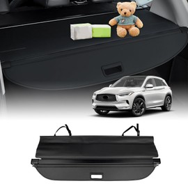 Powerty Cargo Cover for 2019-2025 Infiniti QX50 Retractable Trunk Cover Trunk Shielding Shade for QX50 Accessories Cargo Luggage Cover No Gap (Not for QX55)