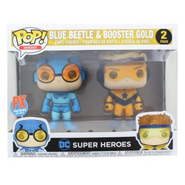 Funko Pop! Heroes: DC Heroes Booster Beetle Vinyl Figure (2 Pack), Gold/Blue