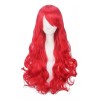 generic A Peluca De Cosplay Rizada Larga Roja Ariel Sirenita