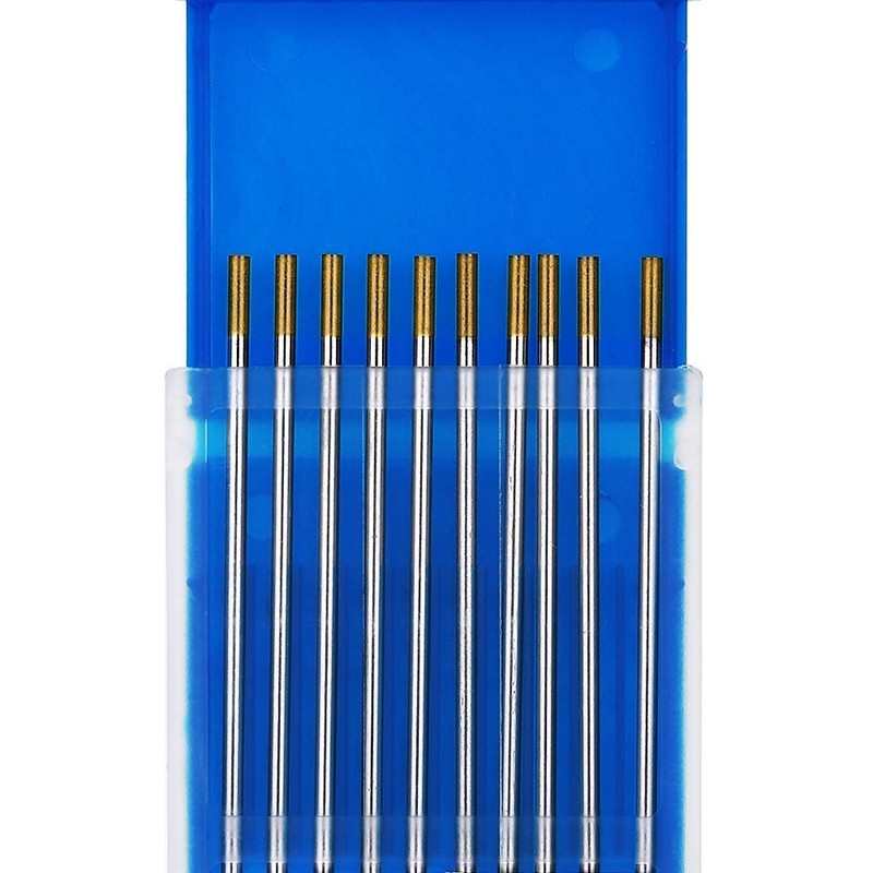 TEN-HIGH Wolframelektrode WL15 , 2.4 x 175mm Strahlungsfrei, gold 10