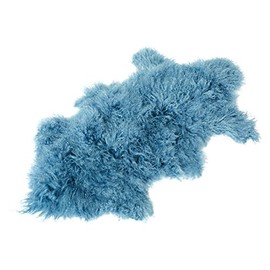 Reissner Lammfelle Natural Shape Tibetan Lambskin TP2 100 x 55 cm Blue JAY20