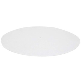 Turntable Platter Mat, Exquisite Workmanship Turntable Cushion Pad for Record Players (White)