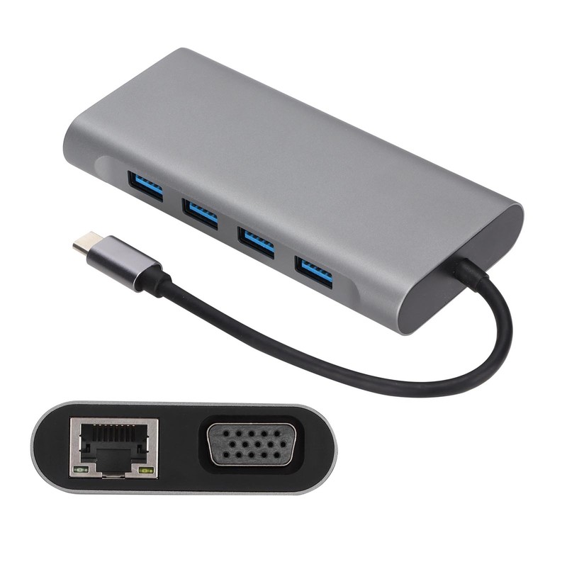 USB C Docking Station 11 in 1 Durable Sturdy 87W