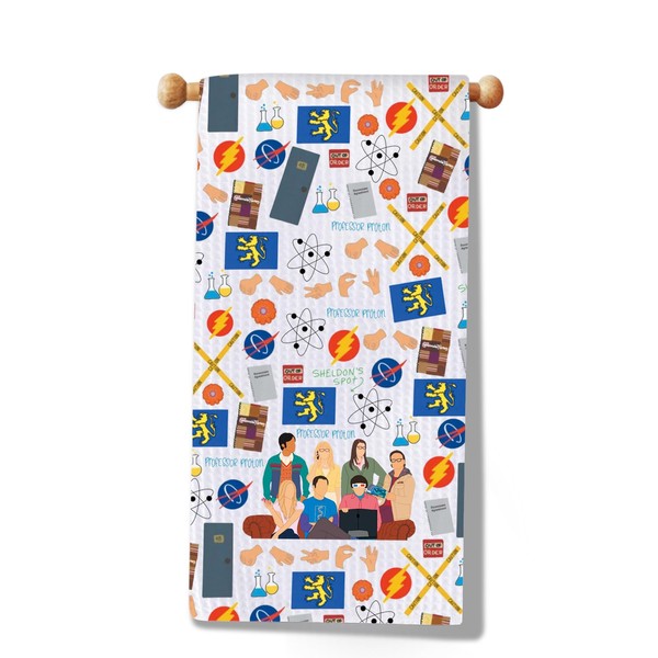 JXGZSO TBBT Sitcom TV Show Inspired Gift Kitchen Towel Leonard
