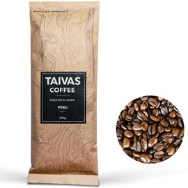 TAIVAS COFFEE Coffee Beans, 7.1 oz (200 g), Direct Import from Peru Farms, 87.5 Cupping Tests, Specialty Coffee, Medium Deep Roasted