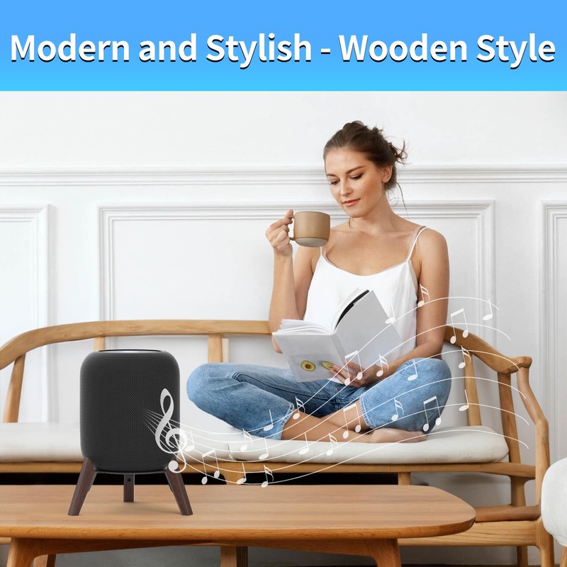 Yibracki Wood Table Stand for HomePod 1 and Homepod 2