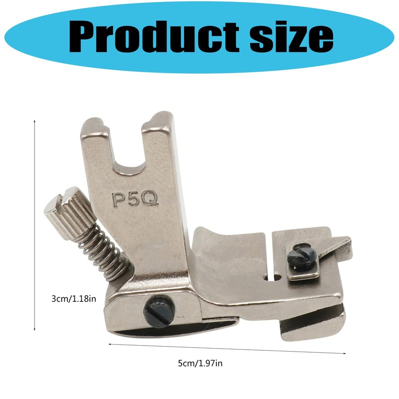 Adjustable Steel Metal Gathering Presser Foot Quick Installation Sewing Machine