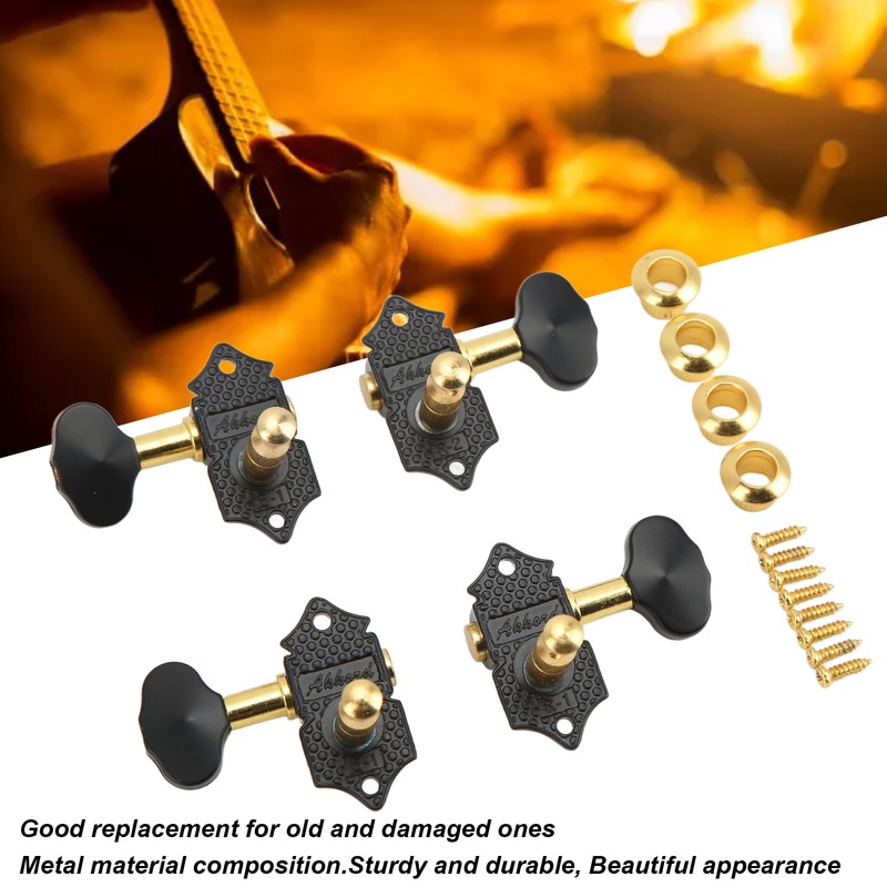 Ukulele Tuning Pegs Metal 2 Left 2 Right Guitar Tuning