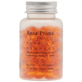 Unichi Rosa Prima Rose Oil Complex 90 Soft Capsules (expiry 11/26)