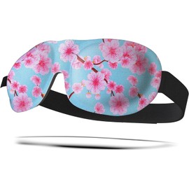 SMUG 100% Blackout Sleep & Eye Mask - Eyelash Extension Friendly - Eye Masks for Sleeping - Sleep Masks for Women & Men - Straps for Dream Comfort & Adjustability - Cherry Blossom 5-Pack