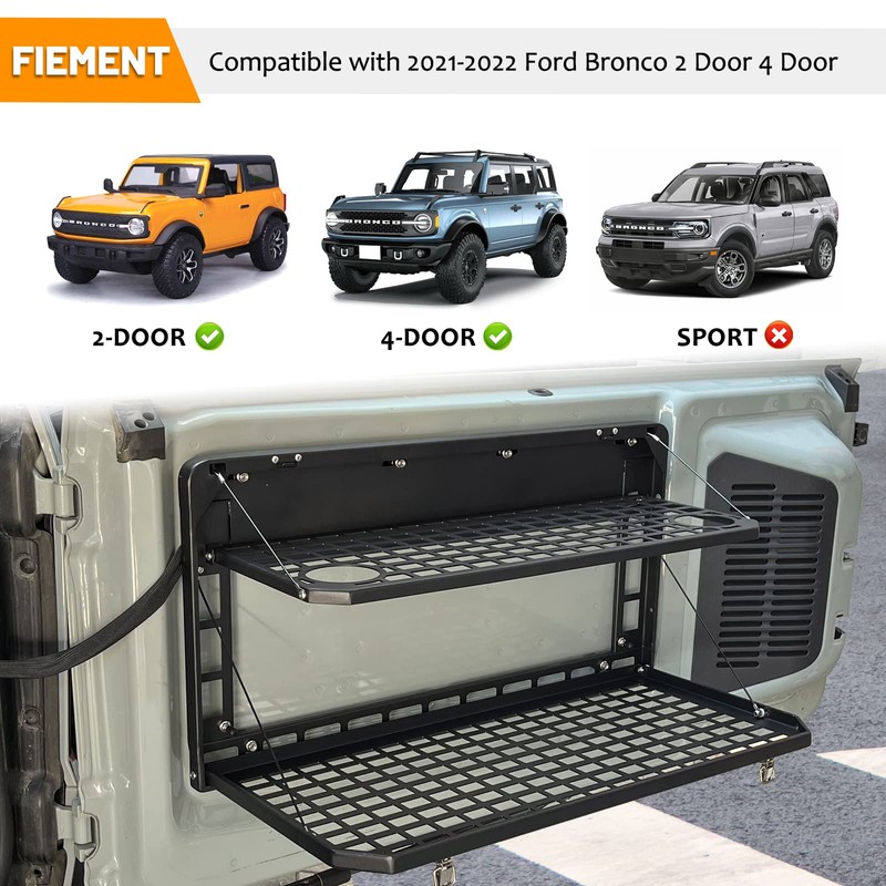 EOIS Tailgate Table Rear Foldable Cargo Shelf Aluminum Alloy Storage