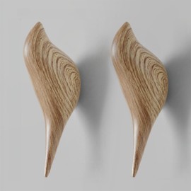 AirAkl High Load Capacity Bird Shape Wall Hanging Hook Hanger with Screws for Kitchen Office Bathroom Decor Set of 2