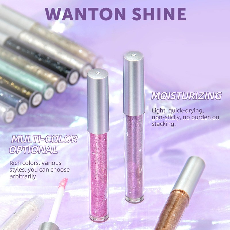 12Pcs Liquid Eyeshadow Set Long Lasting Quick Drying Waterproof Glitter
