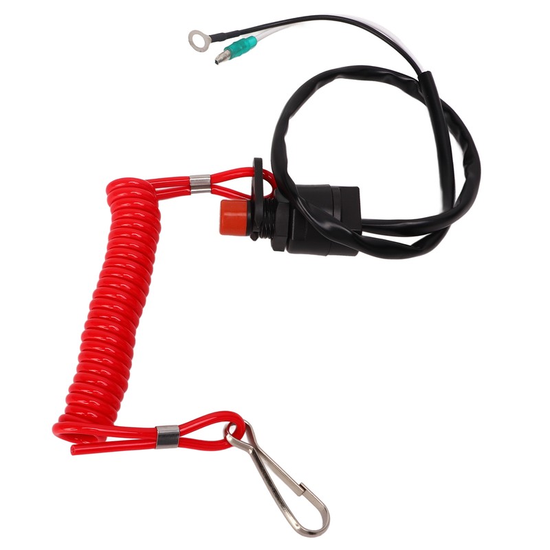 Boat Engine Emergency Stop Switch Safety Tether Lanyard ABS for