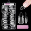 Venares Short Almond Nail Tips, Pack of 120 Full Cover
