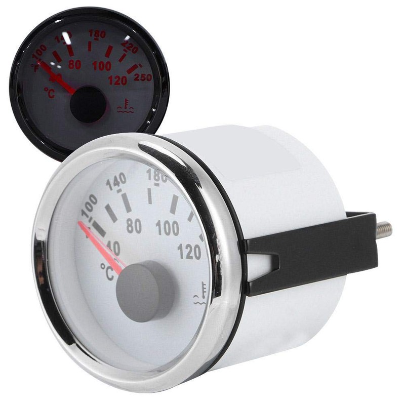 Water Temperature Gauge, 52mm/2in Marine Engine Water Temperature Gauge 40