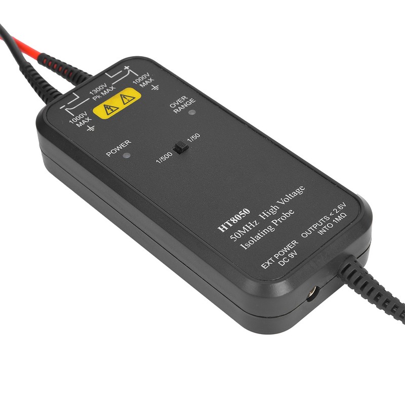 HT8050 Oscilloscope High Voltage Differential Probe 1/50 1/500