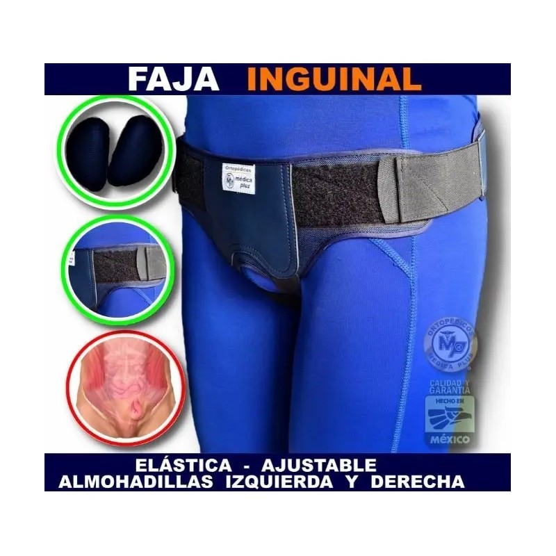 Faja Para Hernia Inguinal Ingle Elastica Izquierda Derecha