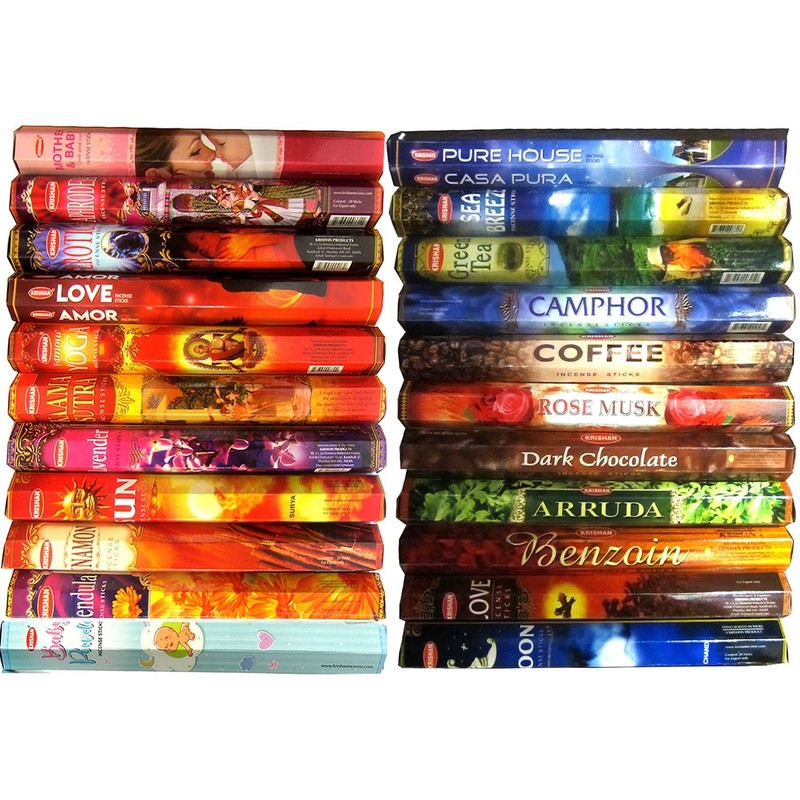 Krishan incense sticks Series 1, incense sticks multipack with Wooden