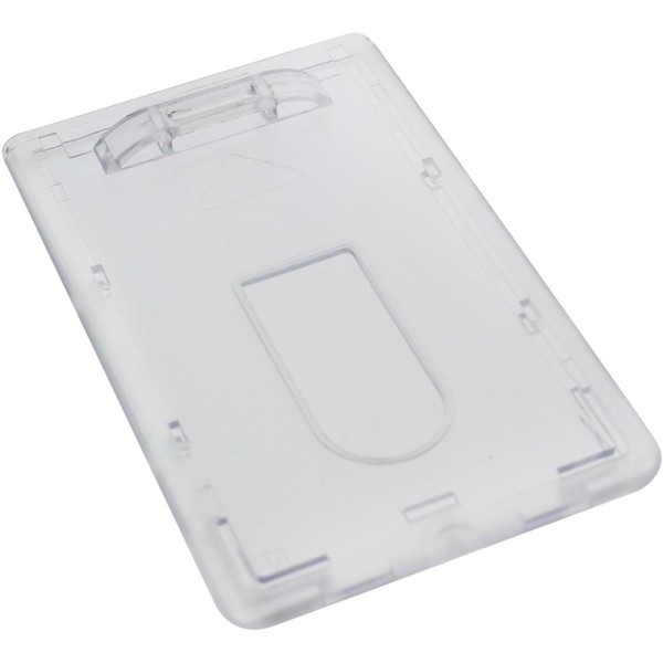 Slim Heavy Duty Badge Holders - Hard Plastic Clear Polycarbonate