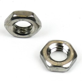 DAUMLINK® Flat Nut DIN 439 (Low Hex Nut Form B with Chamfer) Material V2A Stainless Steel (Pack of 25) (Sim. 4035) as Nut for Tight Spaces (M6)