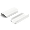 Goldenwarm 10 Pack Kitchen Cabinet Handles 3 Inch White Finger