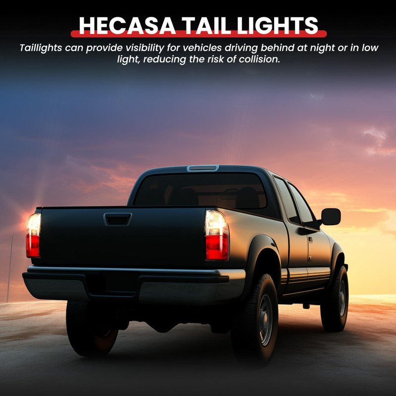 HECASA Tail Lights Compatible with 1995-2000 Toyota Tacoma Pickup Trunk