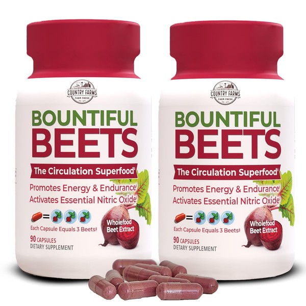 COUNTRY FARMS COUNTRY FARMS Bountiful Beets Root Capsules, Wholefood Beet
