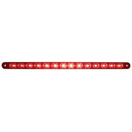 United Pacific 38947B 12" 14 LED Stop, Turn and Tail Light Bar (Red LED/Red Lens)